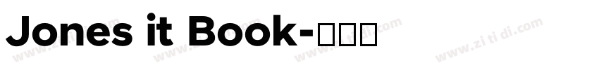 Jones it Book字体转换